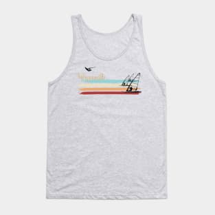 Weymouth Windsurfing Retro racing windsurfer Tank Top